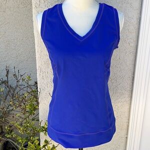 💚Zella Purple V-Neck Active Sleeveless Tank Top Women's Size M